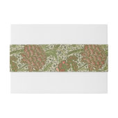 William Morris Cray Sage Blume Floral Botanical Einladungsbanderole (Rückseitenbeispiel)