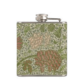 William Morris Cray Sage Blume Floral Botanical Flachmann (Rückseite)