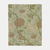 William Morris Cray Sage Blume Floral Botanical Fleecedecke (Vorderseite)