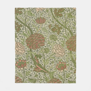 William Morris Cray Sage Blume Floral Botanical Fleecedecke