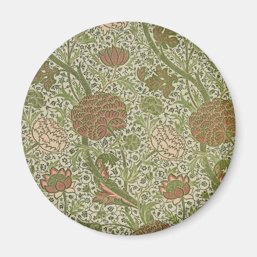 William Morris Cray Sage Blume Floral Botanical Magnet (Vorne)