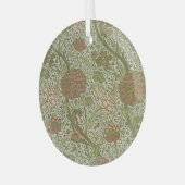 William Morris Cray Sage Blume Floral Botanical Ornament Aus Glas (Vorderseite links)