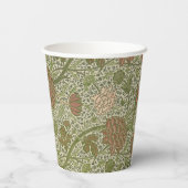 William Morris Cray Sage Blume Floral Botanical Pappbecher (Rückseite)