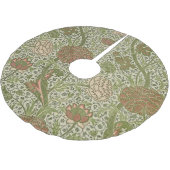 William Morris Cray Sage Blume Floral Botanical Polyester Weihnachtsbaumdecke (Schrägansicht)