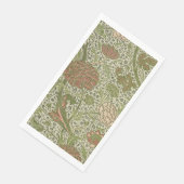 William Morris Cray Sage Blume Floral Botanical Serviette (Ecke)