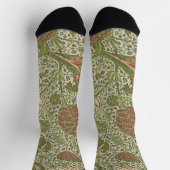 William Morris Cray Sage Blume Floral Botanical Socken (Oben)