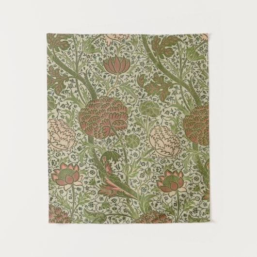 William Morris Cray Sage Blume Floral Botanical Wandteppich (Vorderseite)