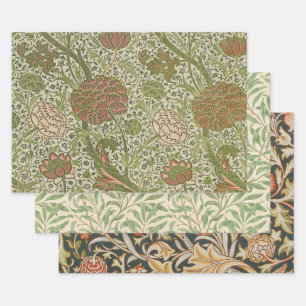William Morris Cray Sage Blume Floral Botanisch Geschenkpapier Set