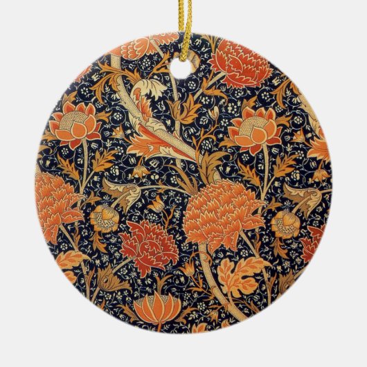 William Morris Cray Tapete Blumenmuster Keramik Ornament (Vorne)