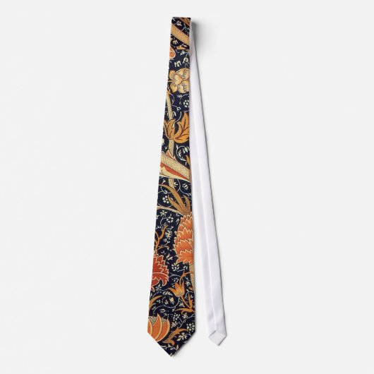 William Morris Cray Tapete Blumenmuster Krawatte (Vorderseite)