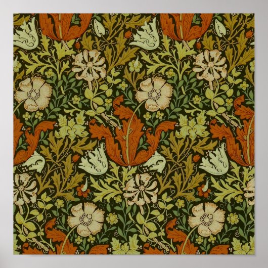 William Morris - Cray-Textildesign Poster (Vorne)
