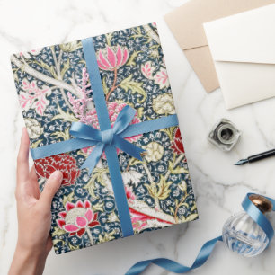 William Morris Cray Vintage Blossom Florales Desig Geschenkpapier