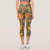 William Morris Cray Wallpaper Blume Pattern Capri Leggings (Rückseite)
