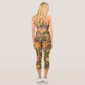 William Morris Cray Wallpaper Blume Pattern Capri Leggings (Rückseite)
