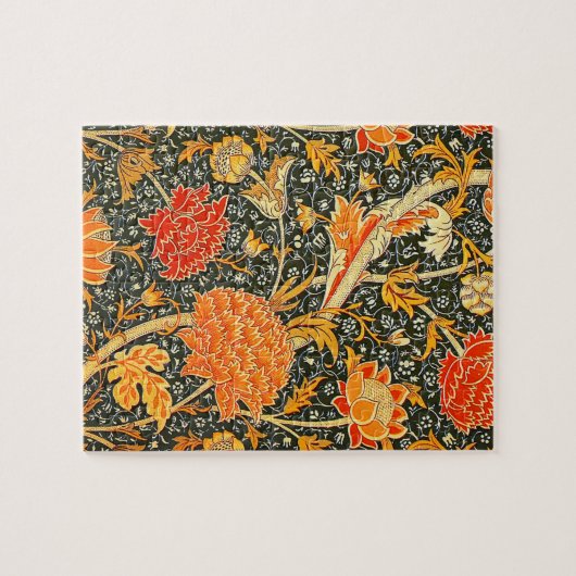 William Morris Cray Wallpaper Blume Pattern Puzzle (Horizontal)