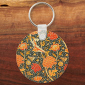 William Morris Cray Wallpaper Blume Pattern Schlüsselanhänger (Vorderseite)