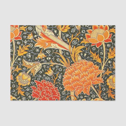 William Morris Cray Wallpaper Blume Pattern Seidenpapier (Vorderseite)