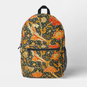 William Morris Cray Wallpaper Pattern Bedruckter Rucksack (Vorderseite)
