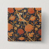 William Morris Cray Wallpaper Pattern Button (Vorderseite)