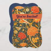 William Morris Cray Wallpaper Pattern Einladung (Vorne/Hinten)