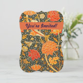 William Morris Cray Wallpaper Pattern Einladung (Stehend Vorderseite)