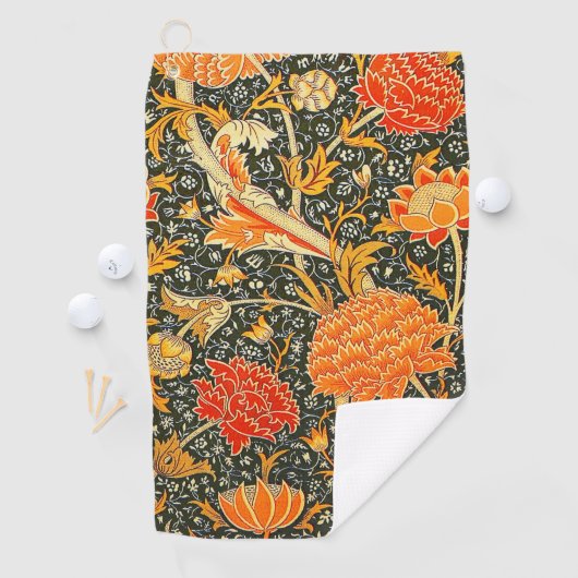 William Morris Cray Wallpaper Pattern Golfhandtuch (Insitu)