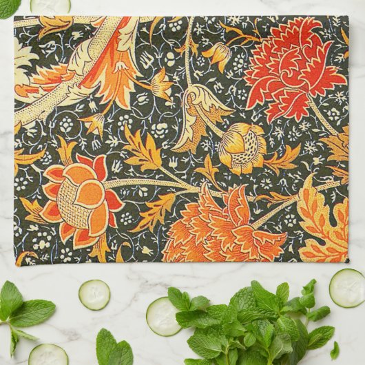 William Morris Cray Wallpaper Pattern Handtuch (Gefaltet)