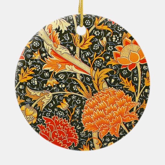 William Morris Cray Wallpaper Pattern Keramik Ornament (Hinten)