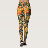 William Morris Cray Wallpaper Pattern Leggings (Rückseite)