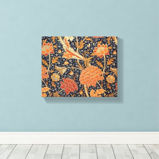 William Morris Cray Wallpaper Pattern Leinwanddruck (Insitu (Holzboden))