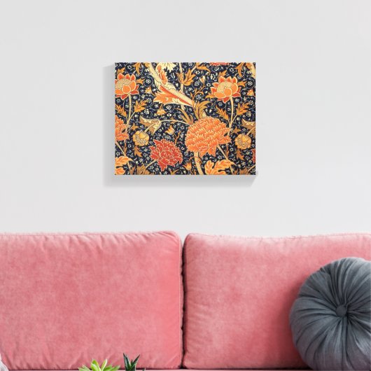 William Morris Cray Wallpaper Pattern Leinwanddruck (Insitu (Wohnzimmer))