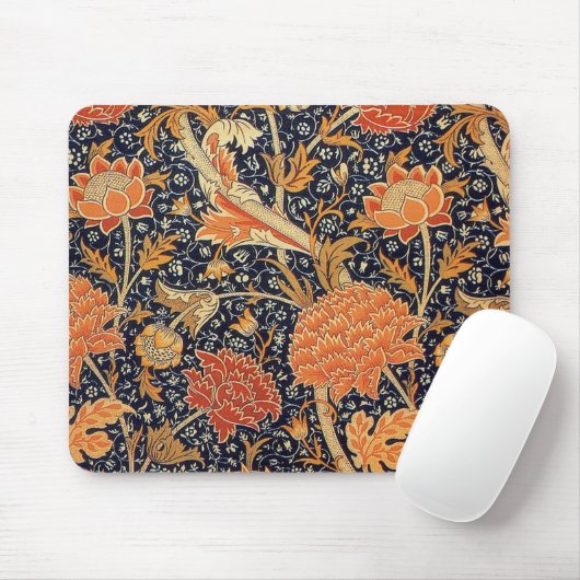 William Morris Cray Wallpaper Pattern Mousepad (Mit Mouse)