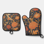 William Morris Cray Wallpaper Pattern Ofenhandschuh & Topflappen-Set (Vorderseite)