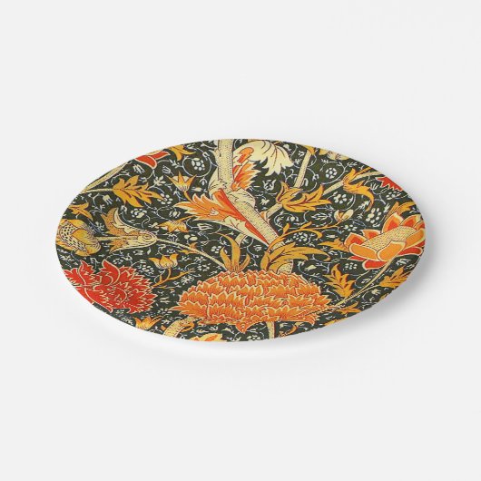 William Morris Cray Wallpaper Pattern Pappteller (Schrägansicht)