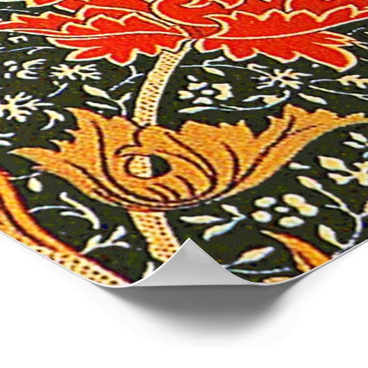 William Morris Cray Wallpaper Pattern Poster (Ecke)