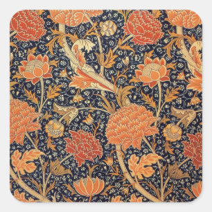 William Morris Cray Wallpaper Pattern Quadratischer Aufkleber