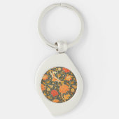 William Morris Cray Wallpaper Pattern Schlüsselanhänger (Vorderseite)