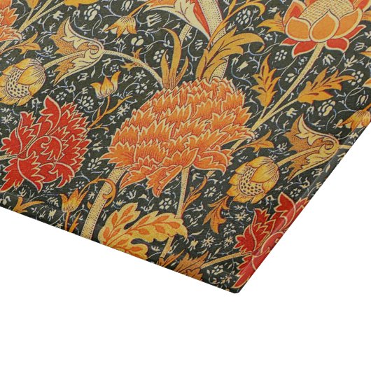 William Morris Cray Wallpaper Pattern Schneidebrett (Ecke)