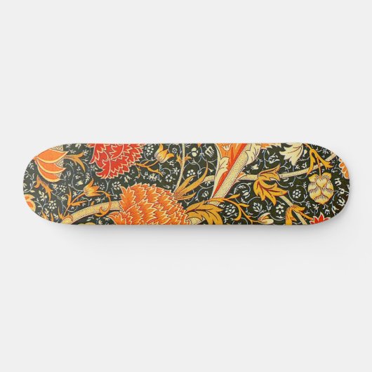 William Morris Cray Wallpaper Pattern Skateboard (Horizontal)
