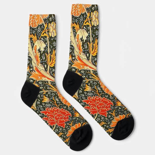 William Morris Cray Wallpaper Pattern Socken (Rechts)