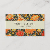 William Morris Cray Wallpaper Pattern Visitenkarte (Vorderseite)
