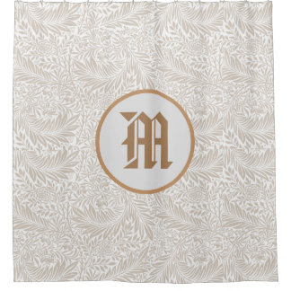 William Morris CUSTOM INITIAL SHOWER CURTAIN Duschvorhang