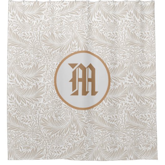 William Morris CUSTOM INITIAL SHOWER CURTAIN Duschvorhang (Vorderseite)