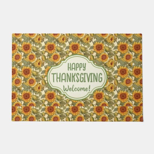 William Morris Customized Erntedank Sunflowers Fußmatte (Vorderseite)