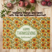 William Morris Customized Erntedank Sunflowers Fußmatte