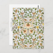 William Morris Daffodil Chintz Pattern Postcard Postkarte (Vorne/Hinten)