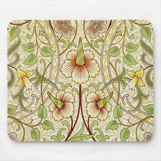 William Morris Daffodil Classic Blume Mousepad (Vorne)