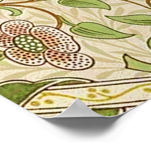 William Morris Daffodil Classic Blume Poster (Ecke)