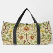 William Morris Daffodil Classic Blume Wallpaper Duffle Bag (Rückseite)
