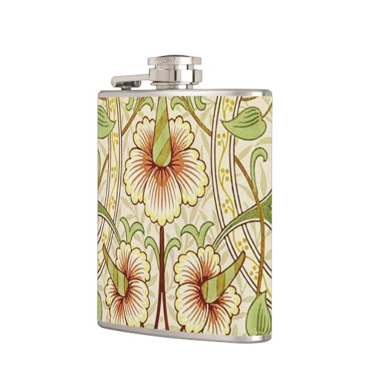 William Morris Daffodil Classic Blume Wallpaper Flachmann (Links)